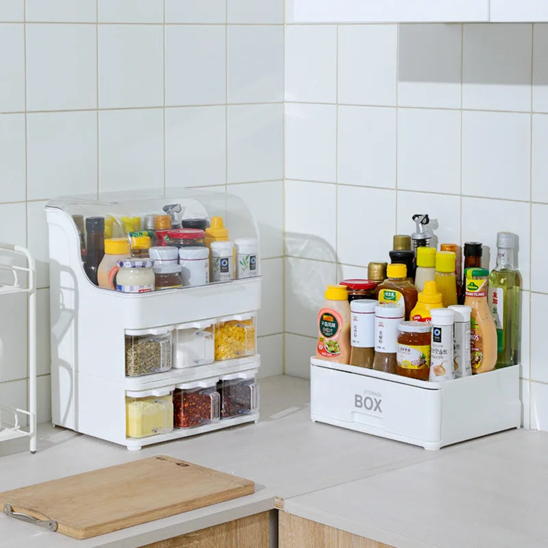 Easy Dispenser Kitchen Spice Organizer Box - Image 2