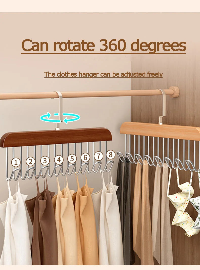Multi-Hook Space Saver Clothes Organizer Rack - Image 3