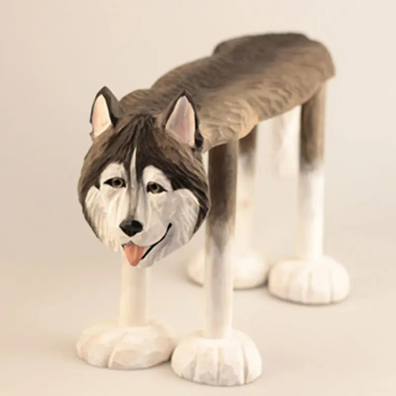 Wild Forest Wooden Footrest Stool