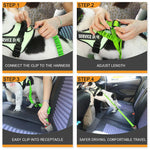 Adjustable Double Breathable Mesh Pet Car Safety Leash