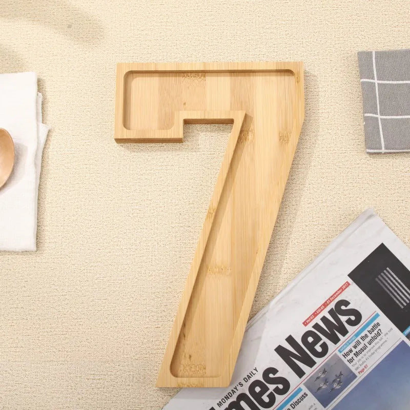 Wooden Numbers Serving Tray - Image 16