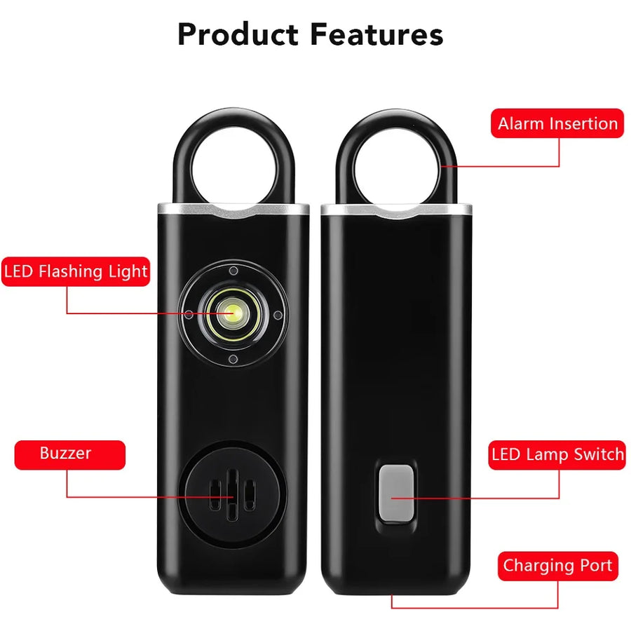 Emergency Self Defense Alarm Keychain - Image 3