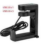 Under Desk USB Ports Headset Holder