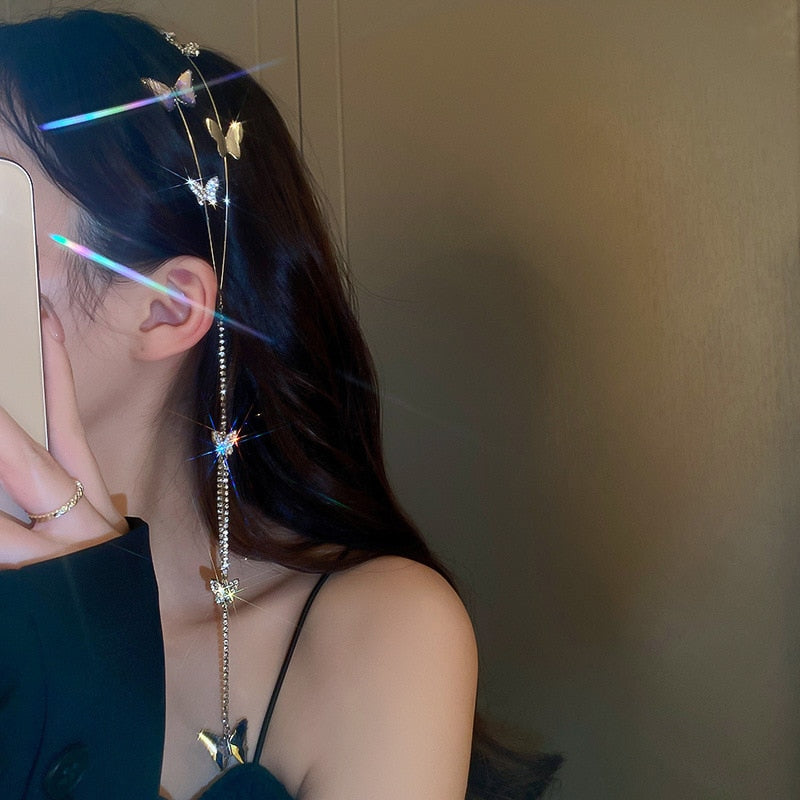 Crystal Dreamweaver Mosaic Butterfly Headband - Image 4