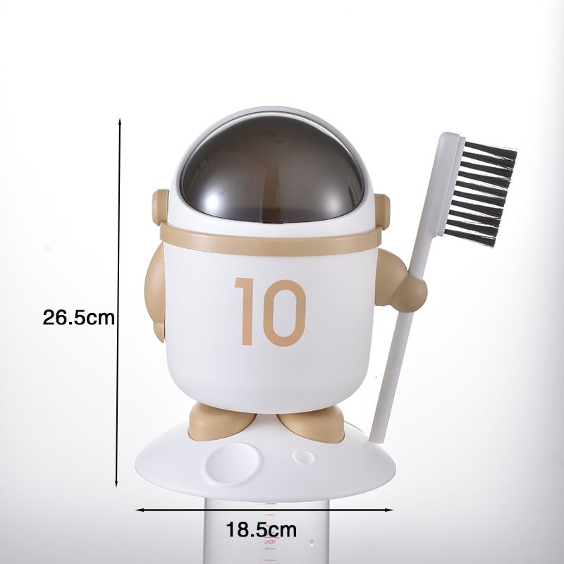 Mini Astronaut Shape Cute Office Trash Can - Image 8