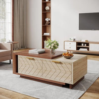 Urban Lift Extendable Wooden Hidden Storage Coffee Table - Image 0