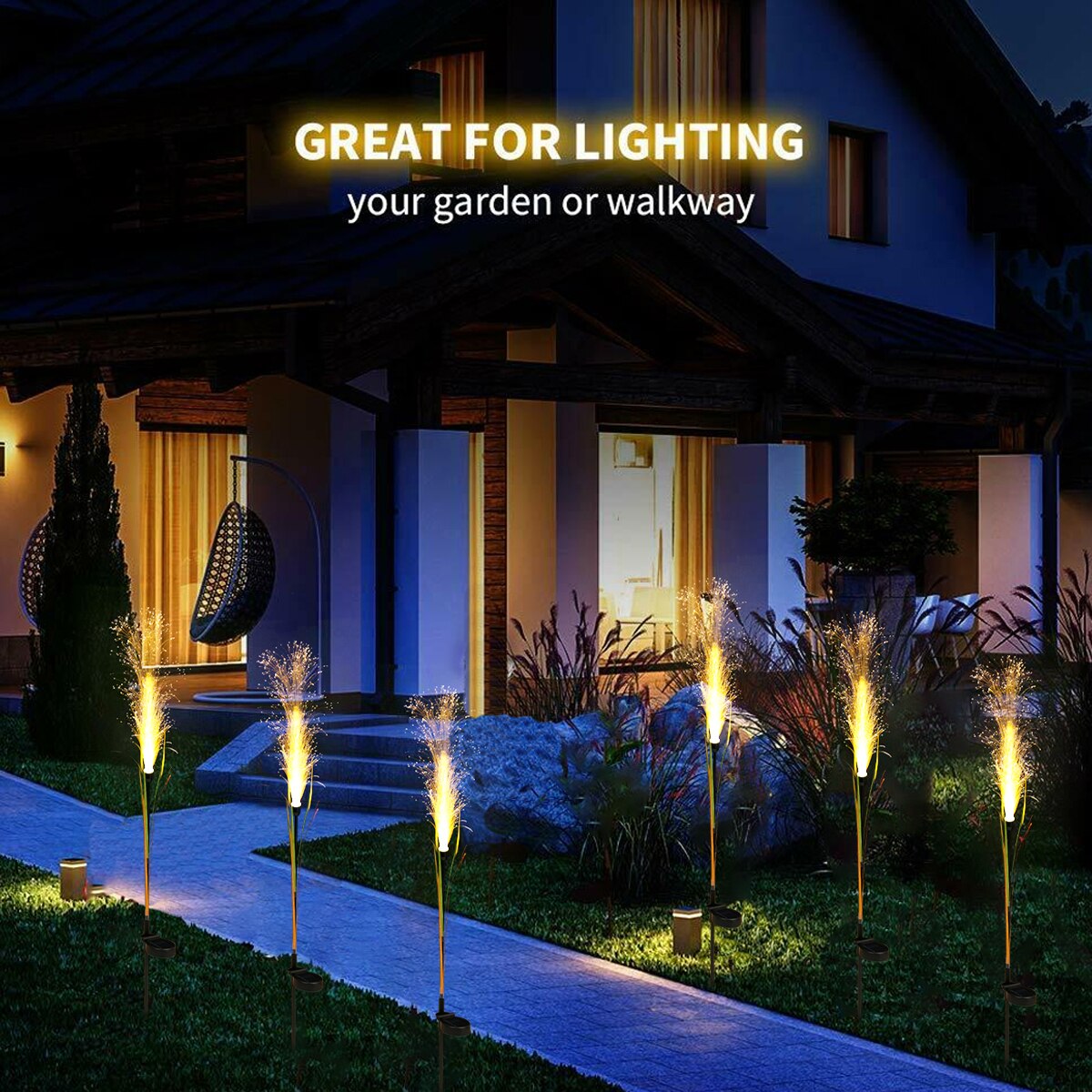 Outdoor Solar Waterproof Reed Garden Lights