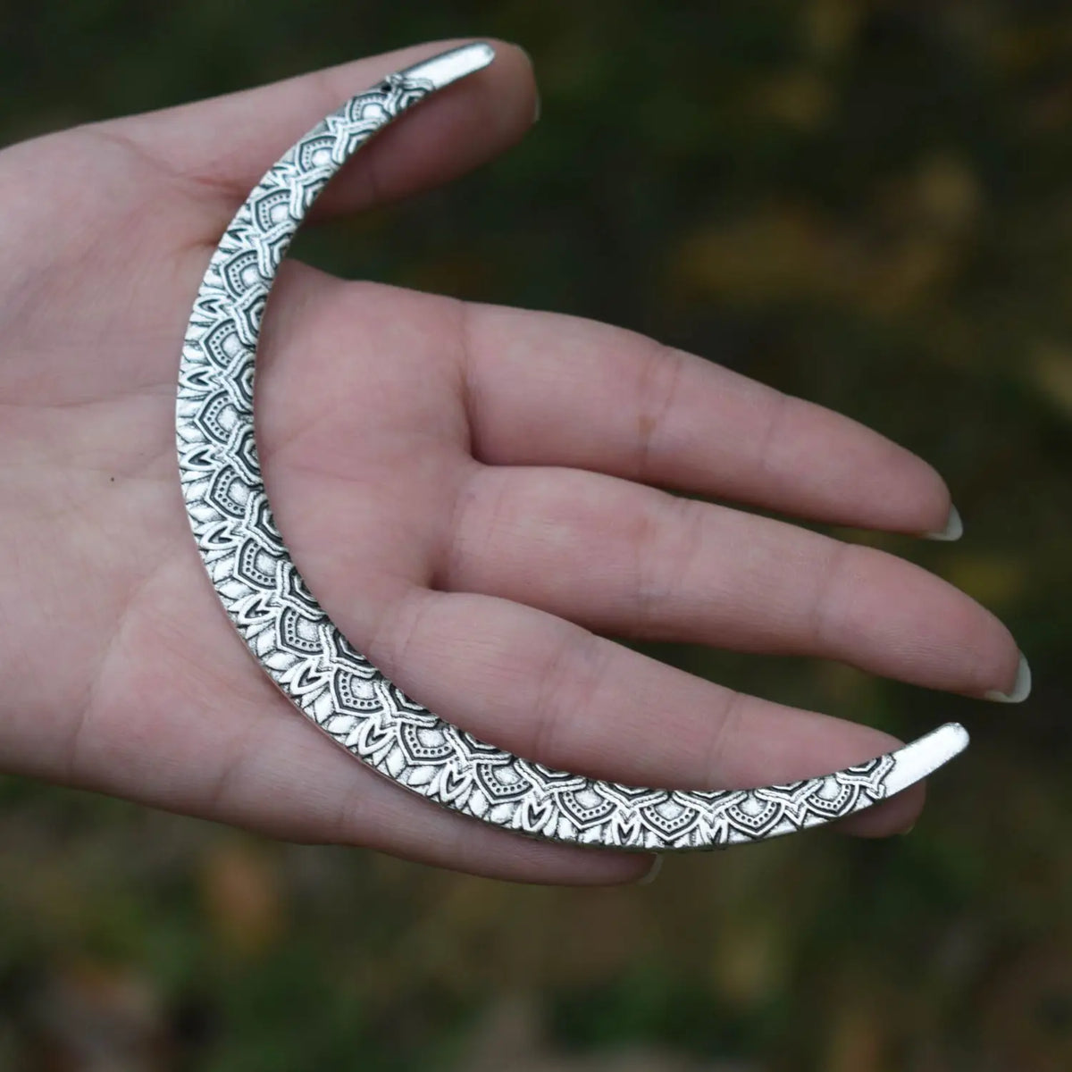 Medieval Crescent Moon Hair Stick