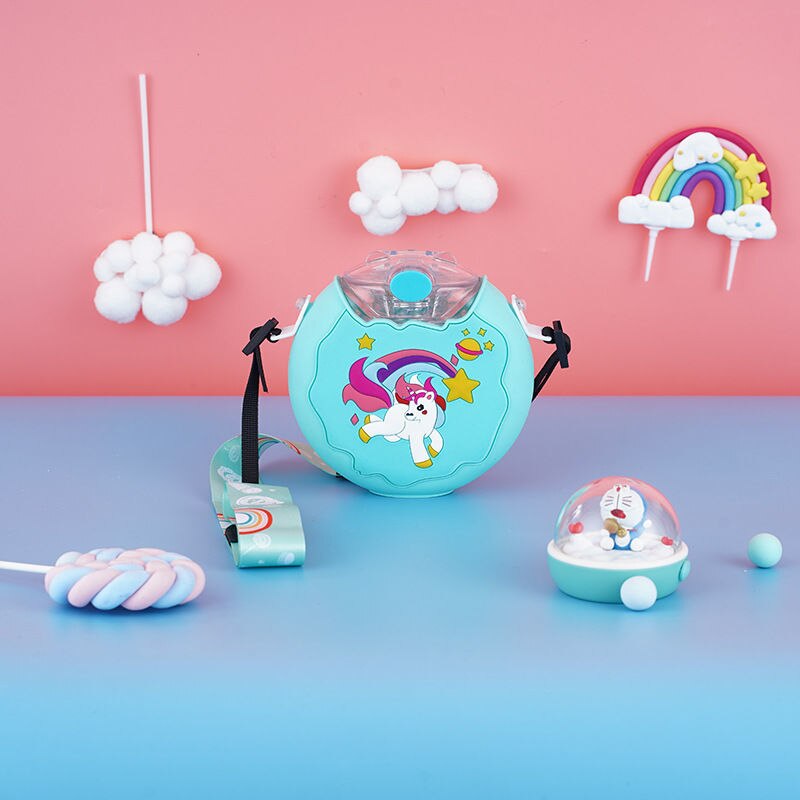 Cute Cartoon Built-in Straw Water Bottle - Image 10