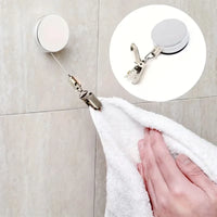 SnapBack Self-Retracting Bathroom Towel Hook - Image 0