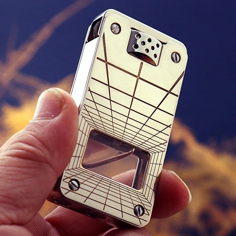 Premium Ruler Design Windproof Metal Lighter - Image 3