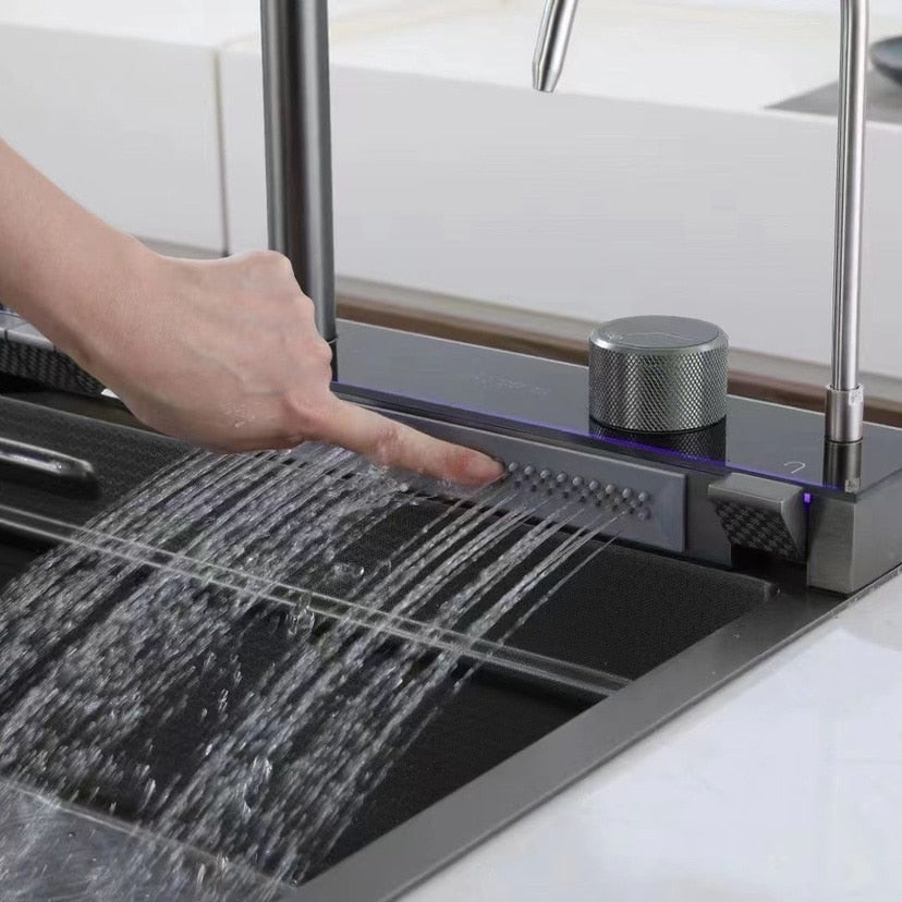 Digital Display Rain Flow Faucet Multifunctional Smart Sink - Image 3