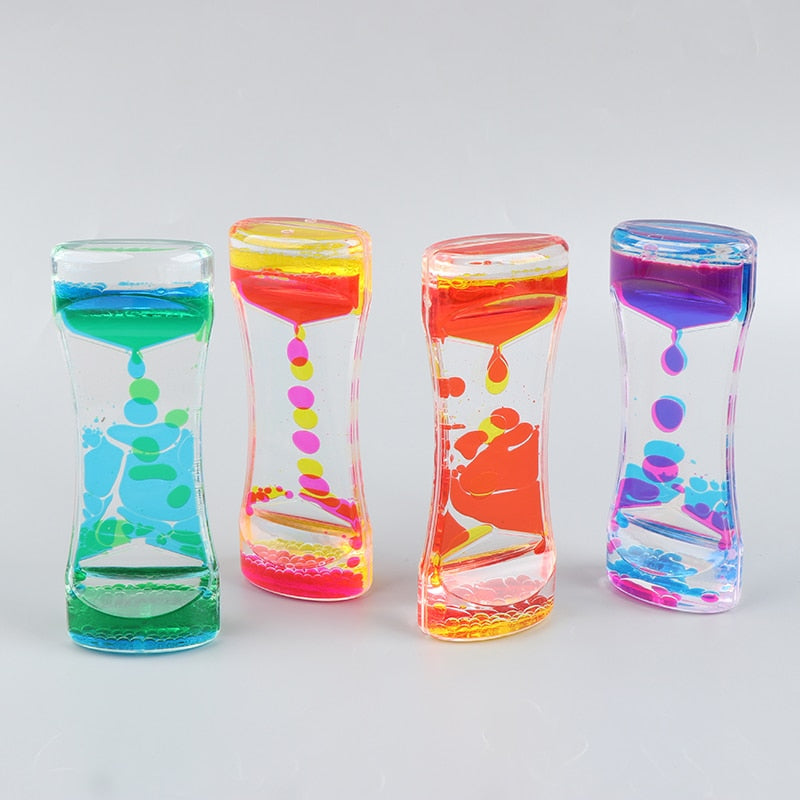 Sand Serenity Relaxing Liquid Motion Hourglass - Image 2