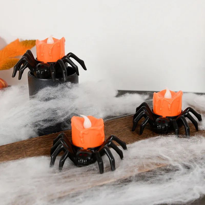 Spooky Spider LED Decor Candle - Image 8