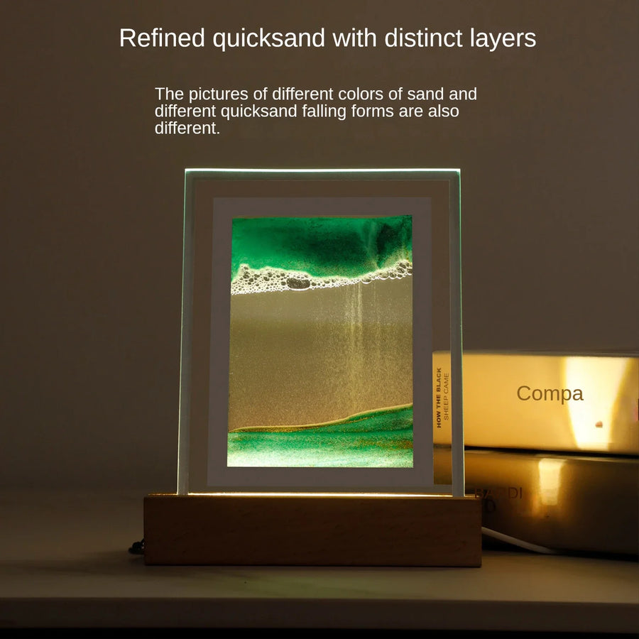 Sand Art LED Quicksand Artistic Table Lamp - Image 2