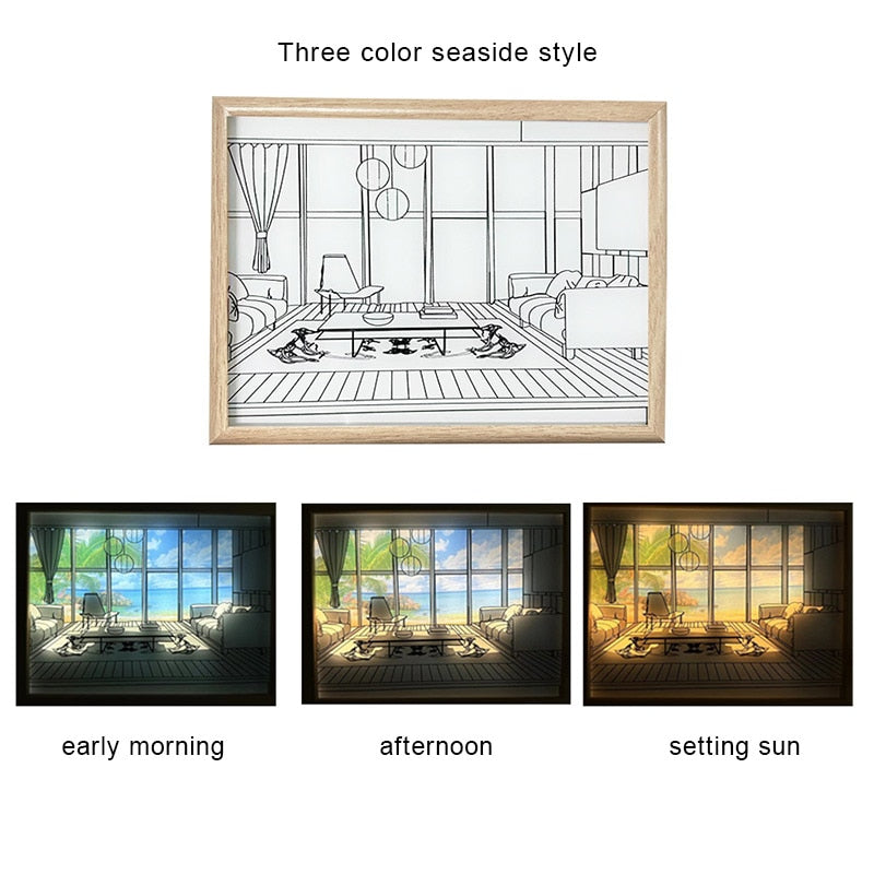 2D Painting Art Lumina Creative LED Lamp - Image 10
