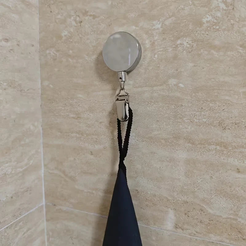 SnapBack Self-Retracting Bathroom Towel Hook - Image 1