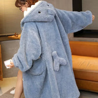 Shark Attack Plush Onesie Adult Blanket - Image 1