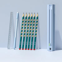 Slim Portable Multifunctional Ruler Pencil Holder - Image 6