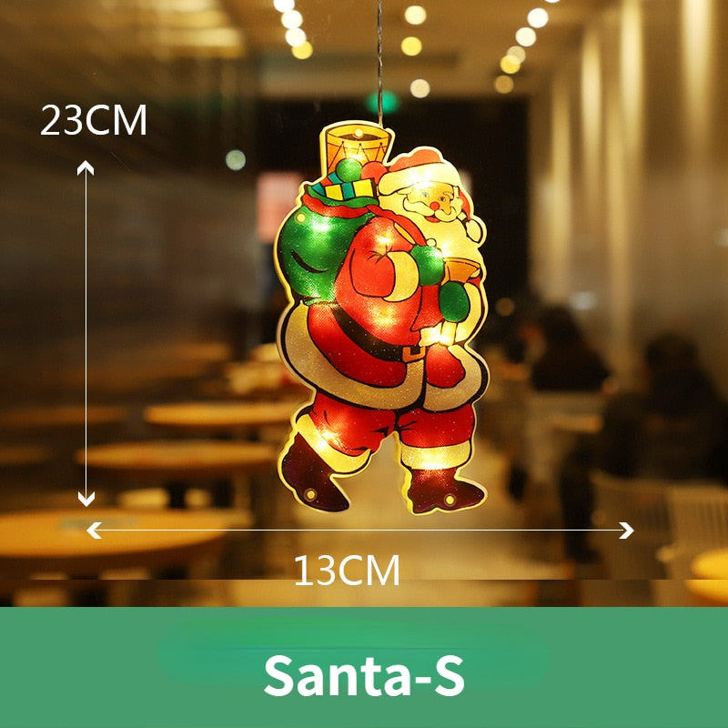 Flashing Christmas Decor Window Hanging Lights - Image 10