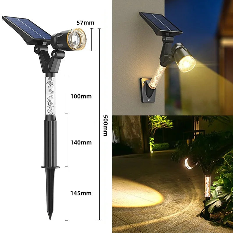 Solar LED Garden Home Outdoor Pathway Spotlights