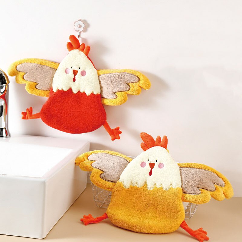 Chicken Shaped Quick Drying Hand Towel - Image 1