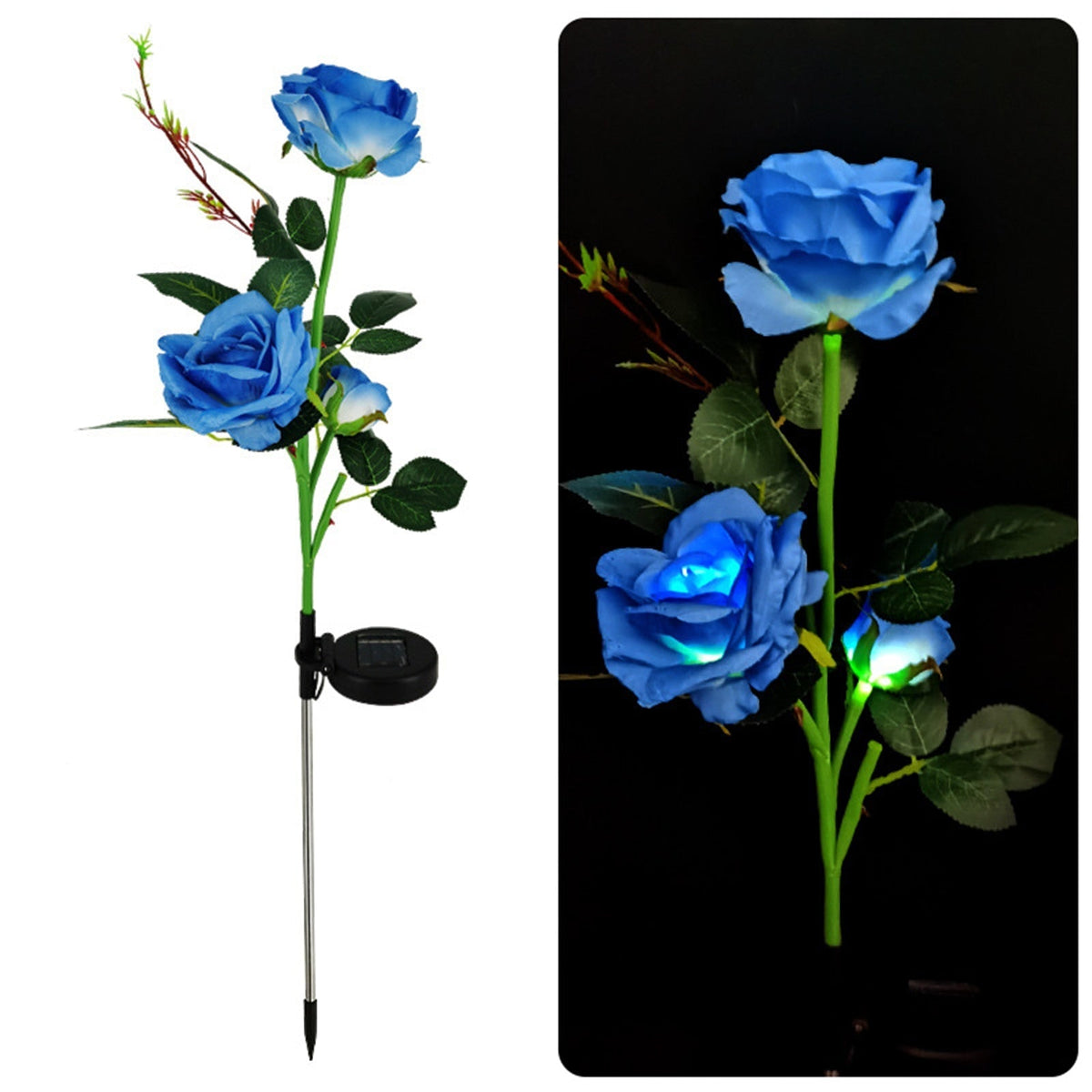 LED Solar Rose Decorative Light