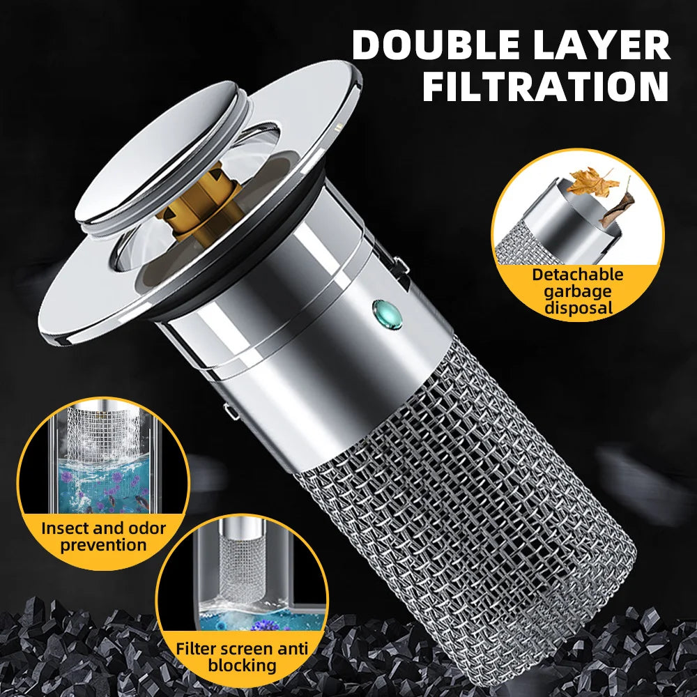 Pop-up Anti Clogging Drain Sink Strainer Filter