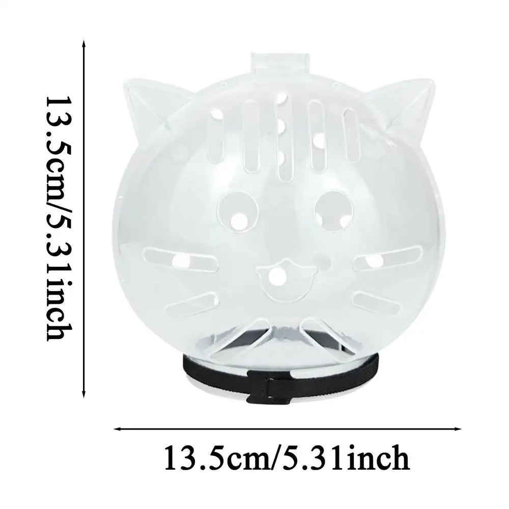 Bubble Cone Transparent Cat Recovery Groom Helmet - Image 5