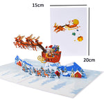 3D Pop-Up Cheerful Christmas Gift Cards