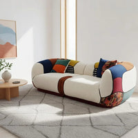 Matissero Bold Patchwork Colorblock Lounge Sofa - Image 1