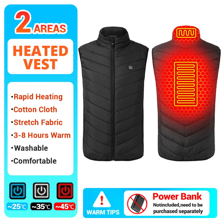Hooded Heated Winter Camping Jacket - Image 18