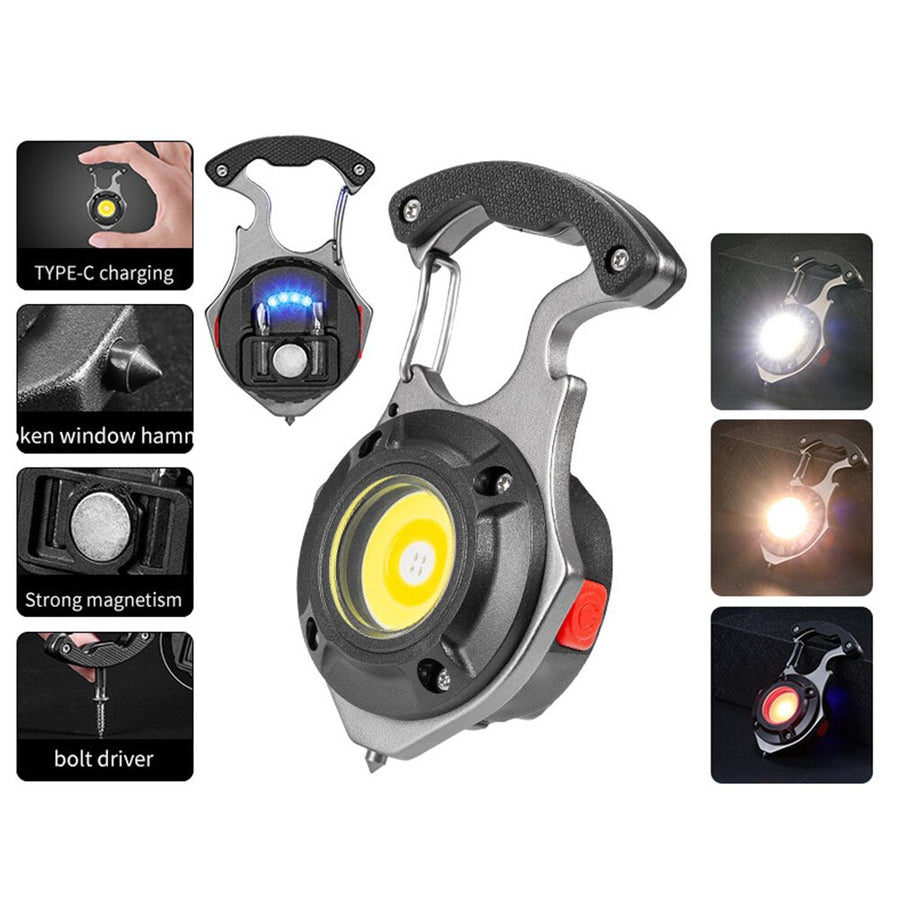 7in1 Pocket Lamp Survival Camping Keychain - Image 3