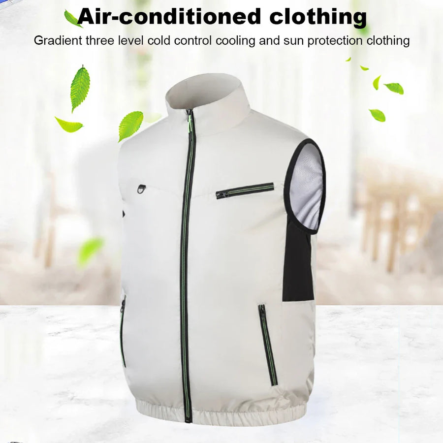Ultra Breeze Built-In Fan Lightweight Summer Cooling Vest - Image 4