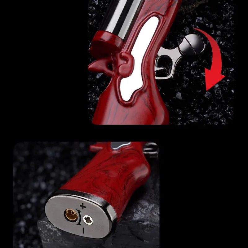 Dual Trigger Long Barrel Flame Torch Lighter - Image 1