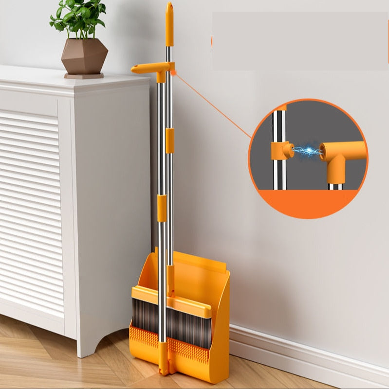 Magnetic Self-Cleaning Foldable Broom - Image 1