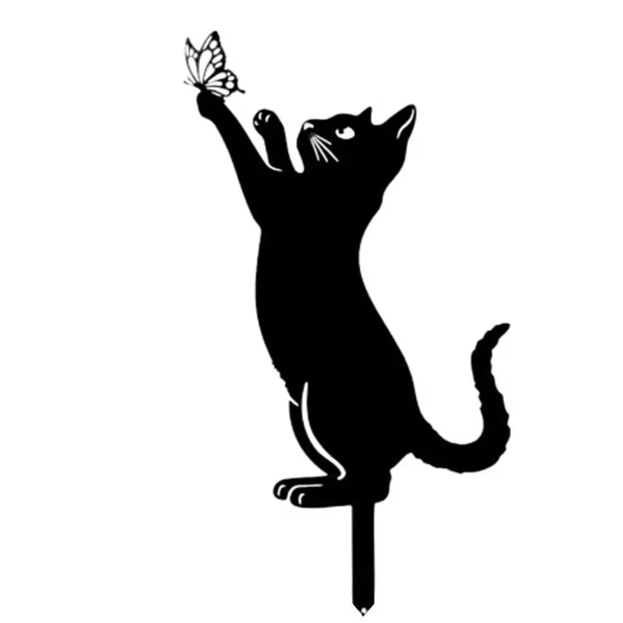 Mystical Black Cat Creative Garden Figure - Image 7