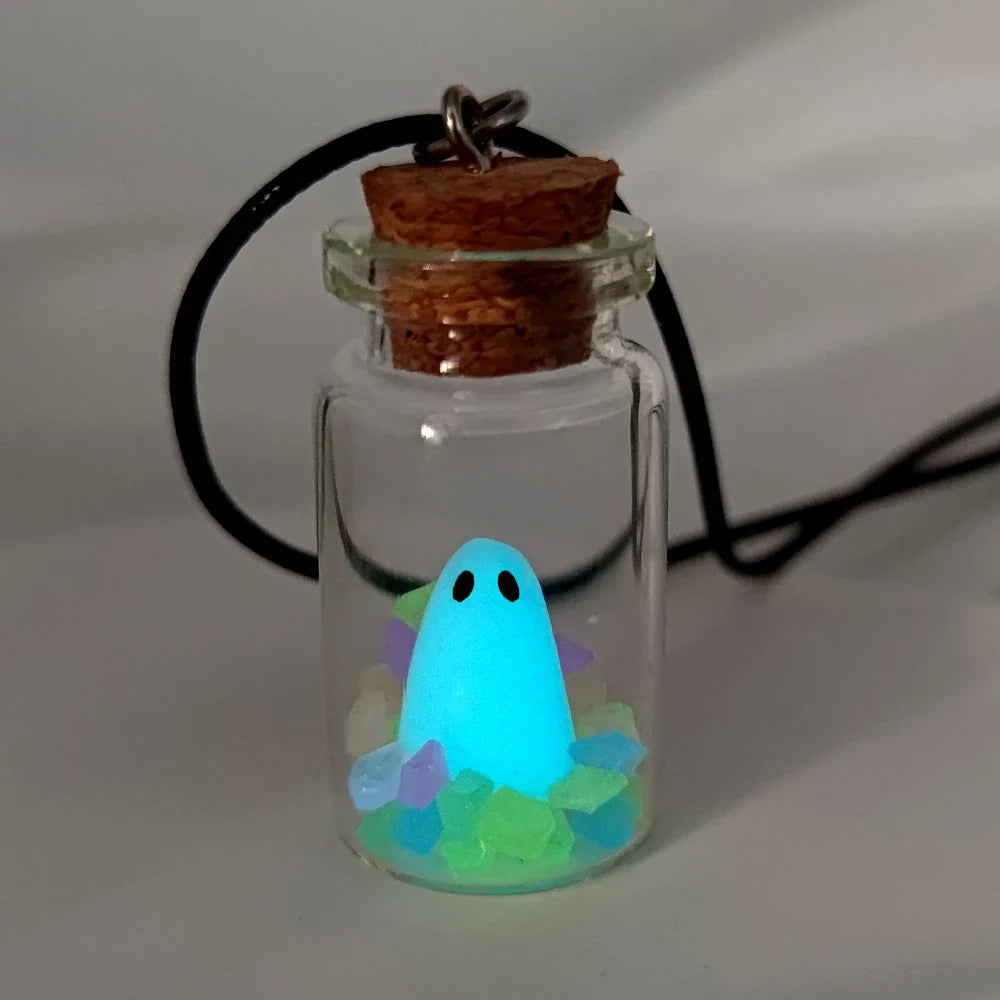 Mystic Night Glow Ghost Necklace - Image 2