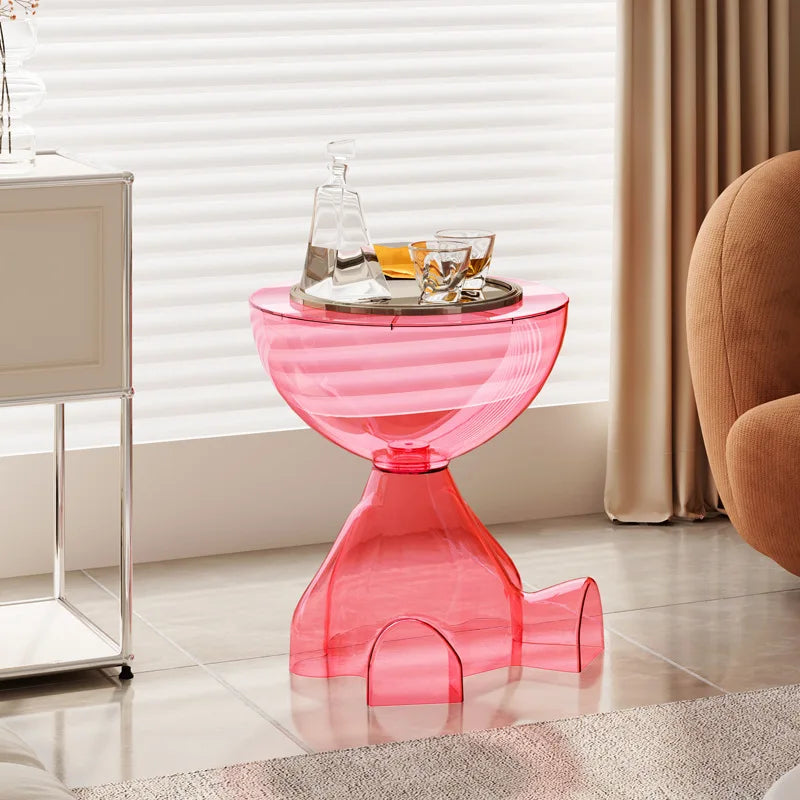 European Acrylic Transparent Space-Saving Coffee Table - Image 8