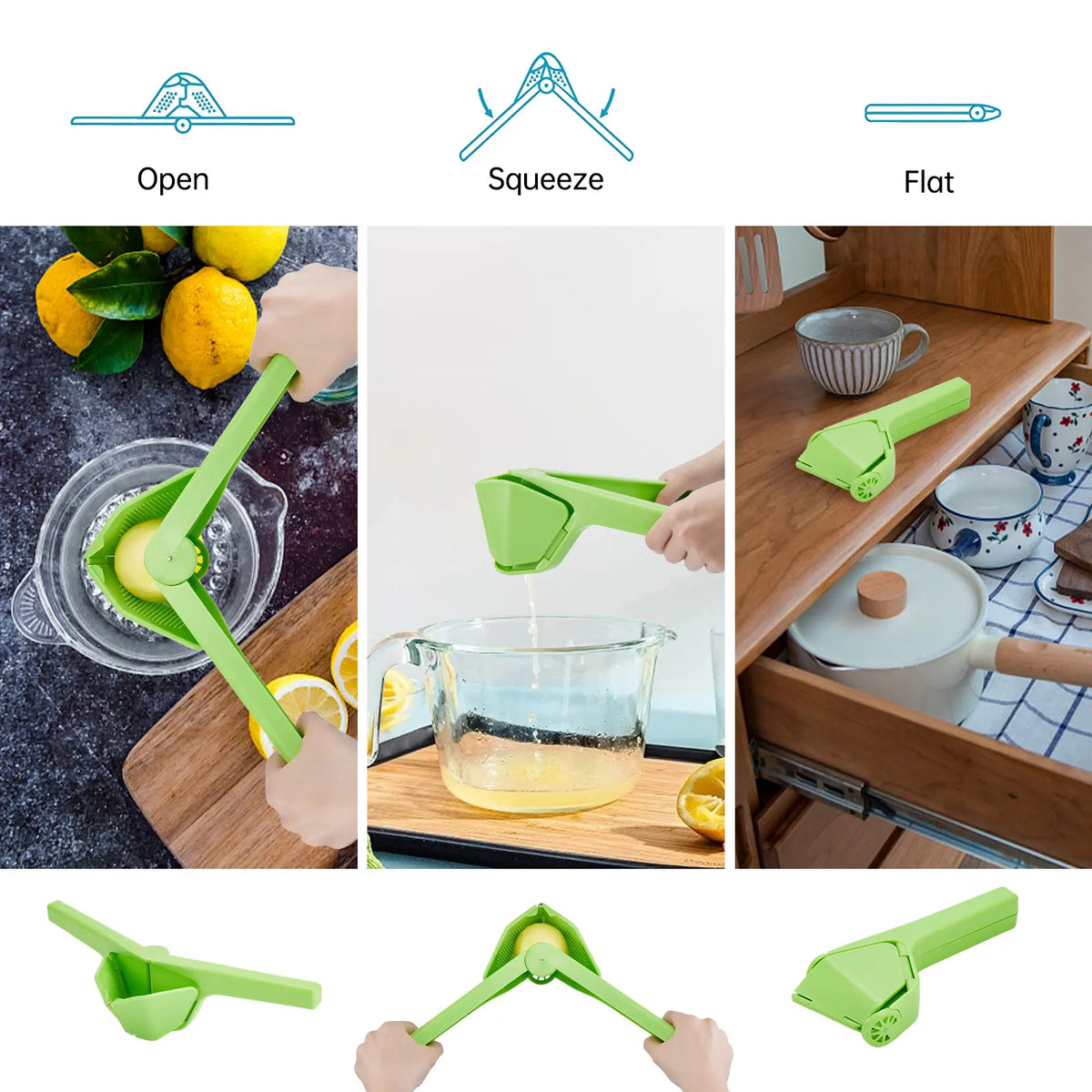 Natural Hand Press Fruit Squeezer Tool