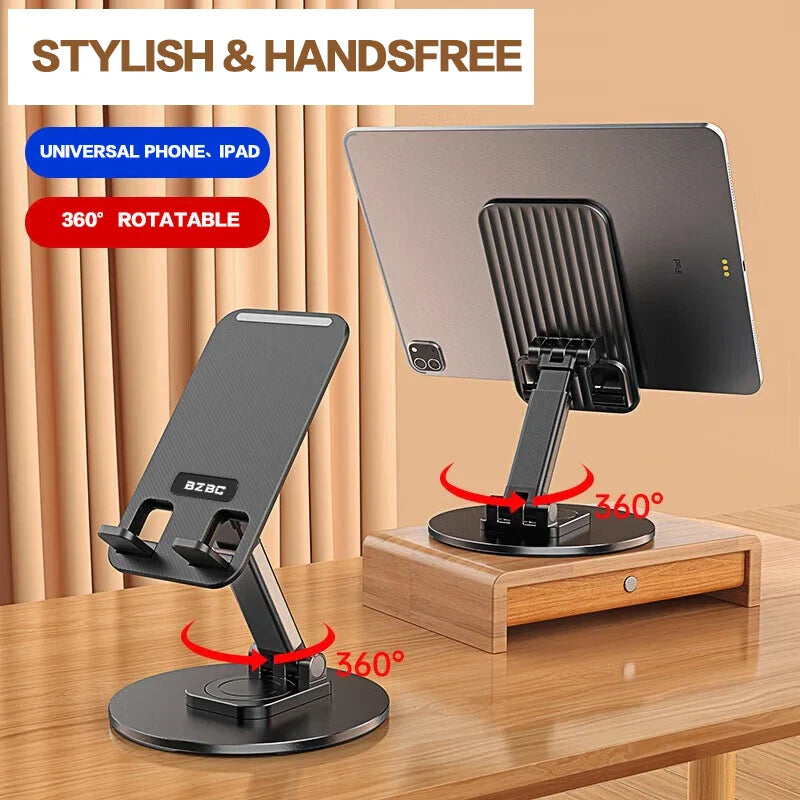 No Slip Rotating Foldable Metal Tablet Phone Stand - Image 2