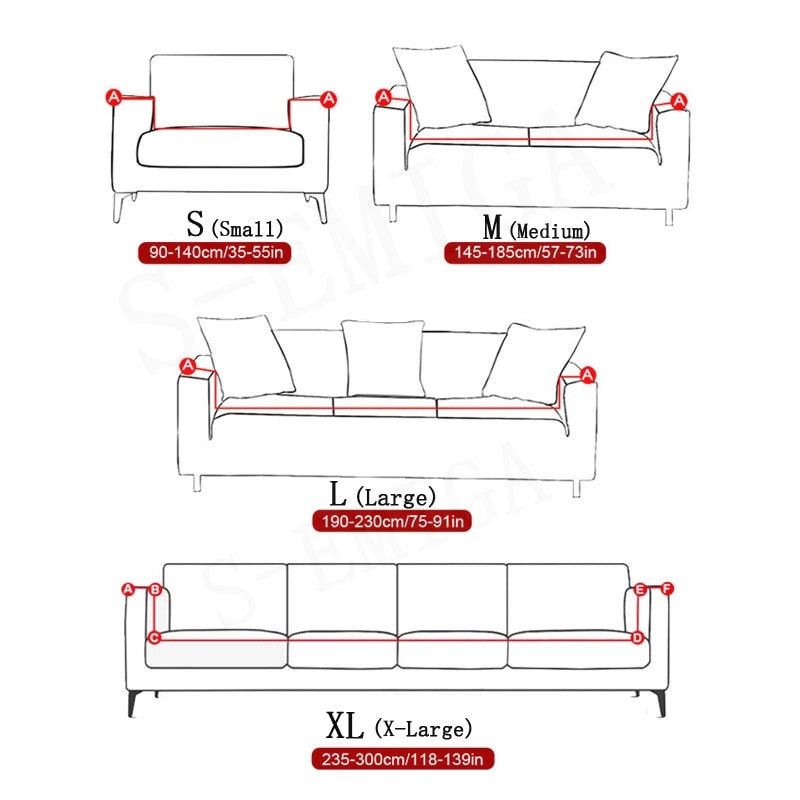 Modern Non-slip Colorful Elastic Sofa Cover - Image 3