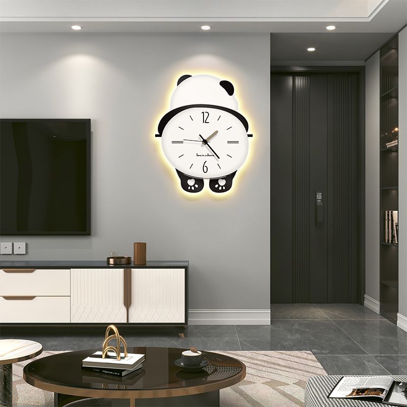 Shy Panda Creative Wall-Hanging Clock - Image 2