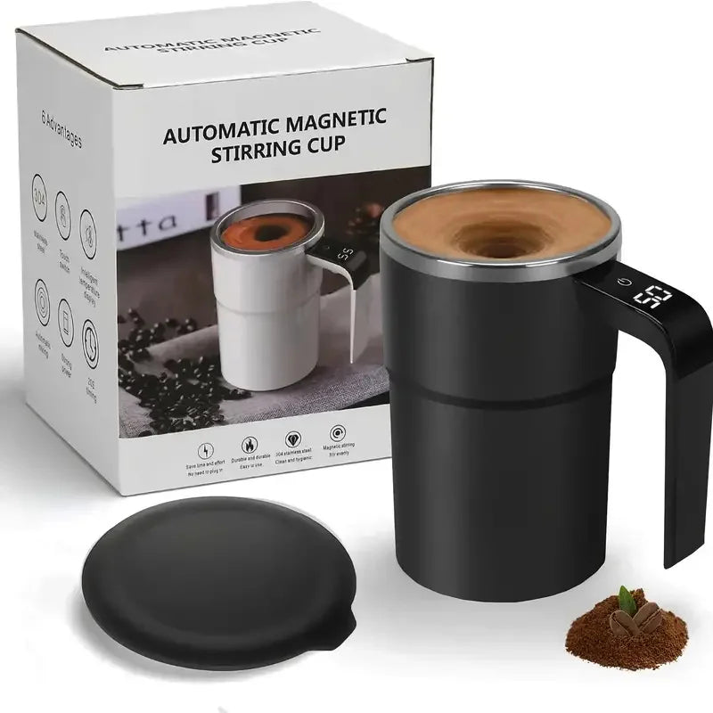 Digital Temperature Display Self Stirring Coffee Mug - Image 9