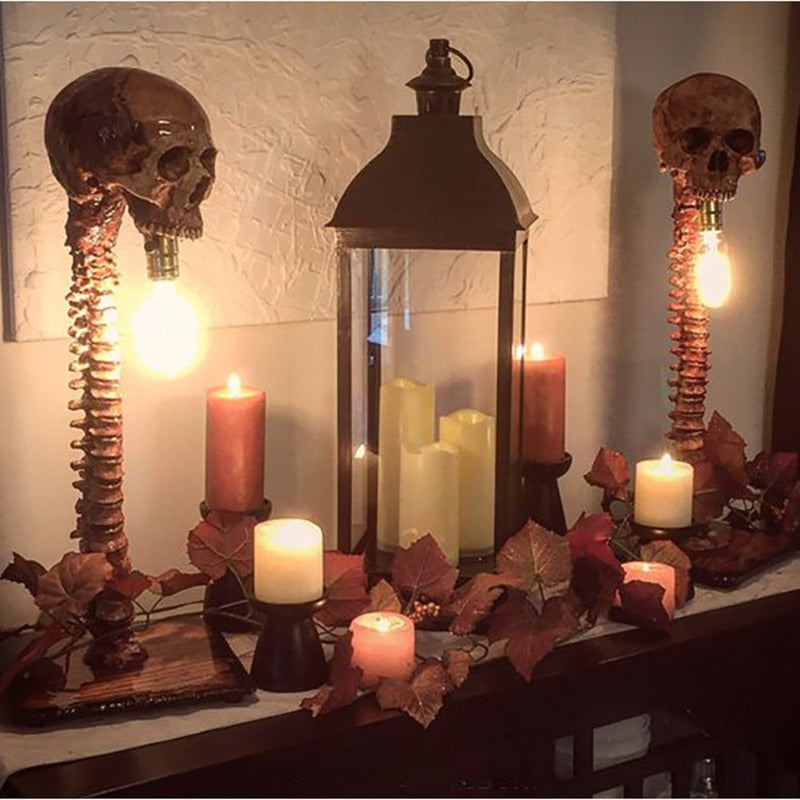 Skeleton Skull Table Lamp