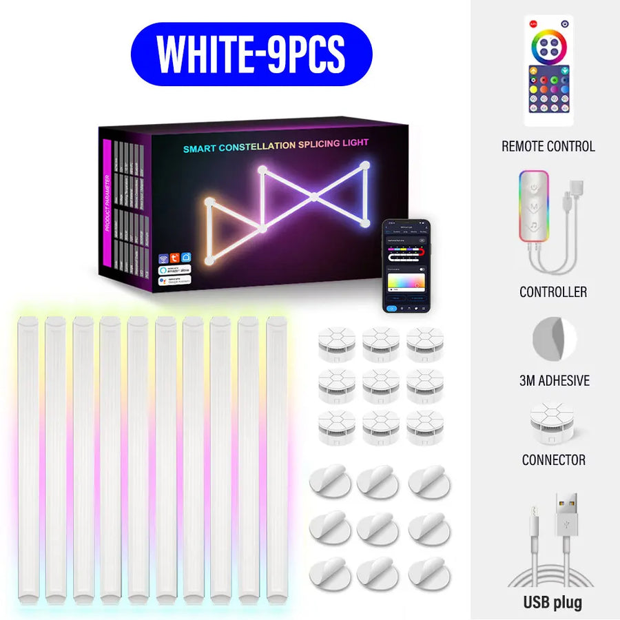Smart Mosaic DIY Ambient Intelligent App Control Wall Lamp - Image 6