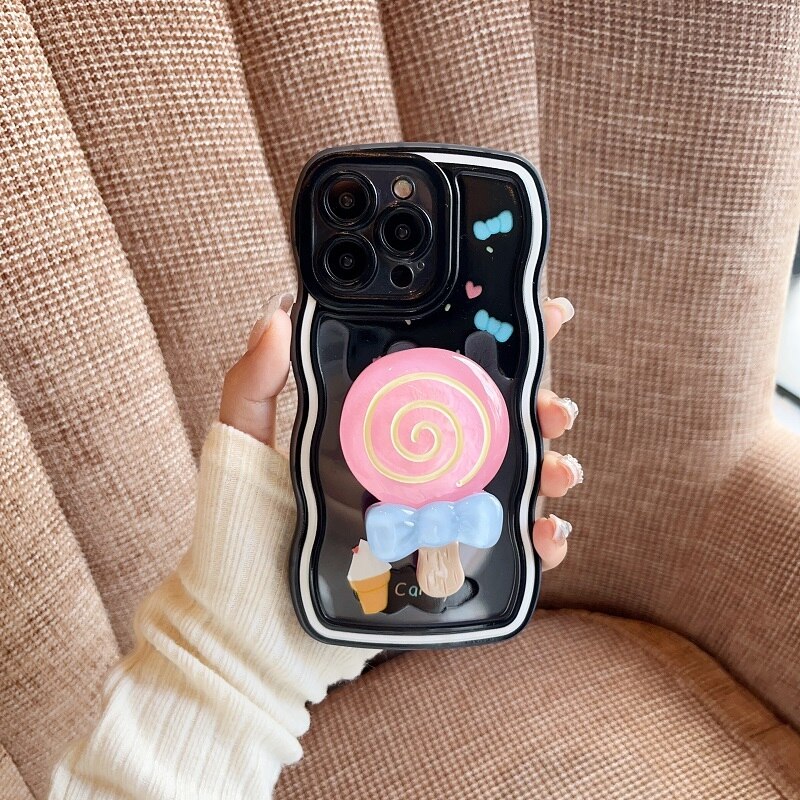 Sweet Treat 3D Japanese Style Heart iPhone Case - Image 5