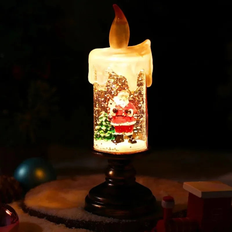 Snowfall Crystal Christmas Candle Light - Image 4
