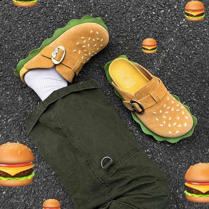 Hamburger Style Casual Beach Slippers - Image 4