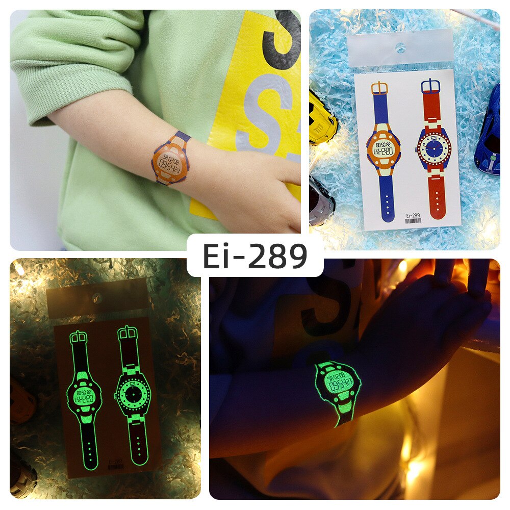 Luminous Temporary Tattoo Watch Sticker